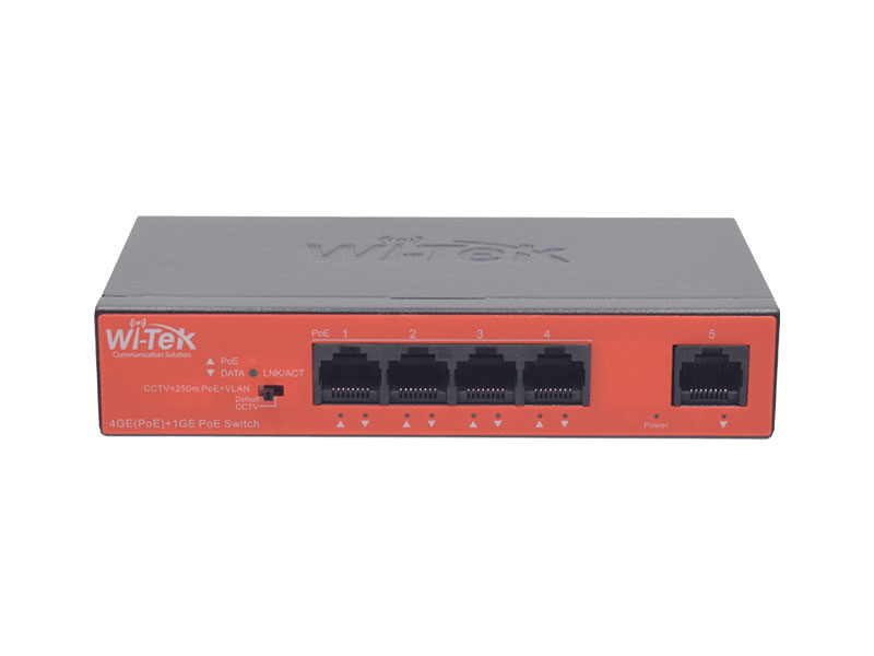 Коммутатор 4 PoE порта Wi-Tek WI-PS305GH